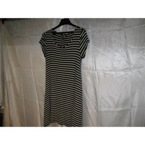 TMJ Black/white, assymetric hem, tshirt tunic SZ L